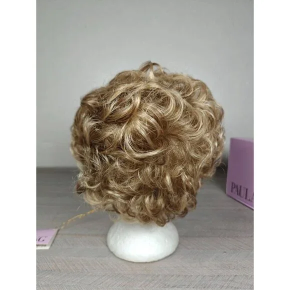 Paula Young Adelaide Wig Short Curly Hair Golden Blonde 14/26AB Size Average